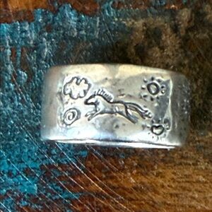 Jes MaHarry “Strength Ring” in sterling silver. New in box.